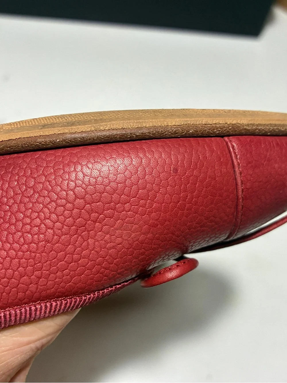 CHANEL Red caviar Leather Ballet Flats with Bow Detail